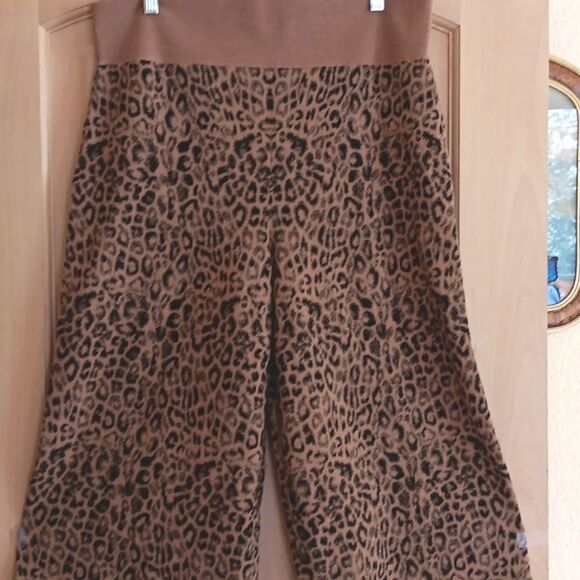 Moth by Anthropologie Animal Print Pants. Cozy, Wool Blend, MobWife - Picture 6 of 12